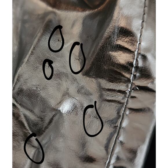 Ben Taverniti Unravel Project Lace Up Leather Skinny Stirrup Pants in Silver - Picture 9 of 14